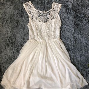 Lace White Dress
